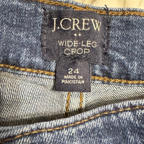 *SOLD* J. CREW Wide Leg Crop High Waist Jeans - Picture 4 of 11